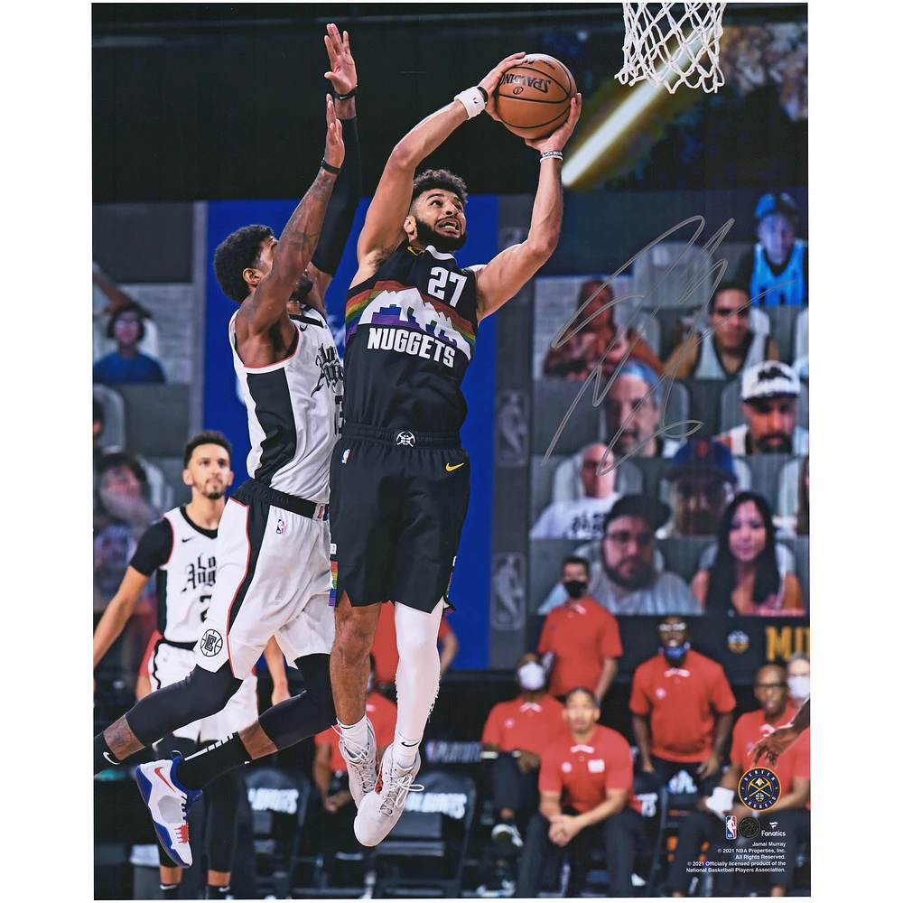 Jamal Murray Denver Nuggets Autographed 16" x 20" Dunk vs. Clippers Photograph