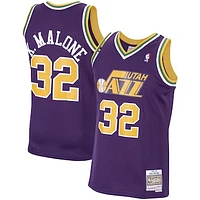 Men's Mitchell & Ness Karl Malone Purple Utah Jazz / Hardwood Classics Swingman Jersey