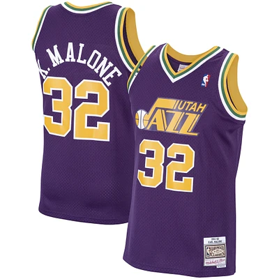 Men's Mitchell & Ness Karl Malone Purple Utah Jazz / Hardwood Classics Swingman Jersey