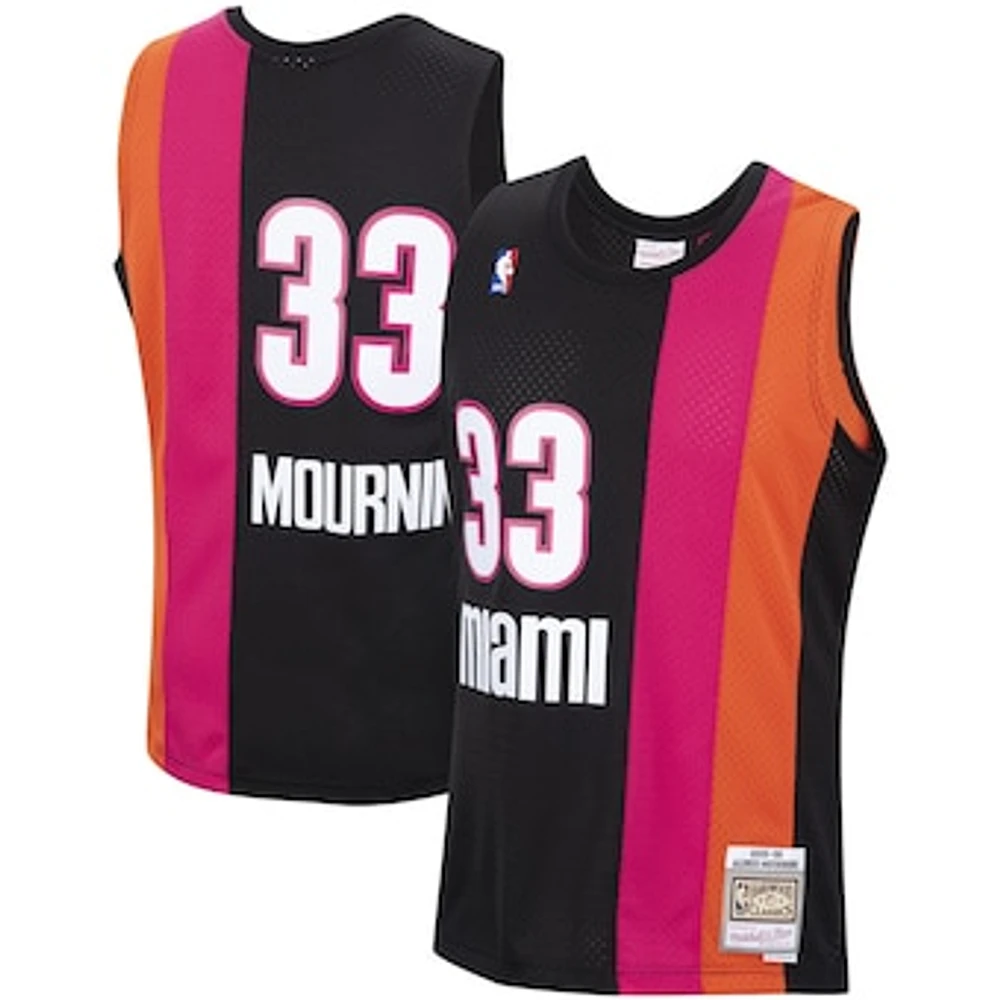 Men's Mitchell & Ness Alonzo Mourning Black Miami Heat 2005/2006 Hardwood Classics Swingman Jersey