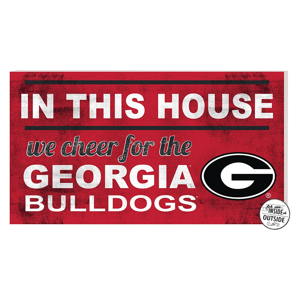 Georgia Bulldogs 11'' x 20'' Indoor/Outdoor In This House Sign