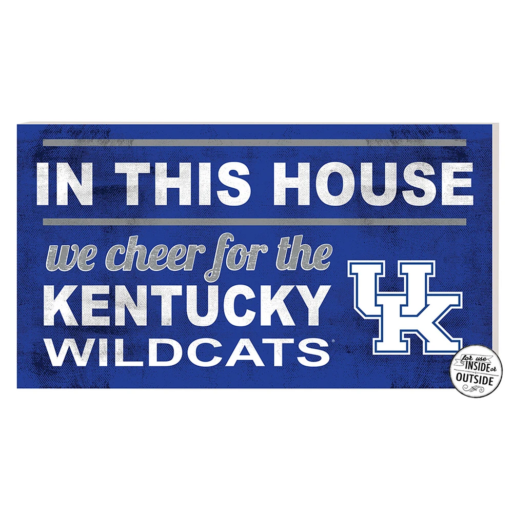 Kentucky Wildcats 11'' x 20'' Indoor/Outdoor In This House Sign