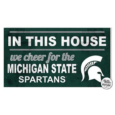 Michigan State Spartans 11'' x 20'' Indoor/Outdoor In This House Sign