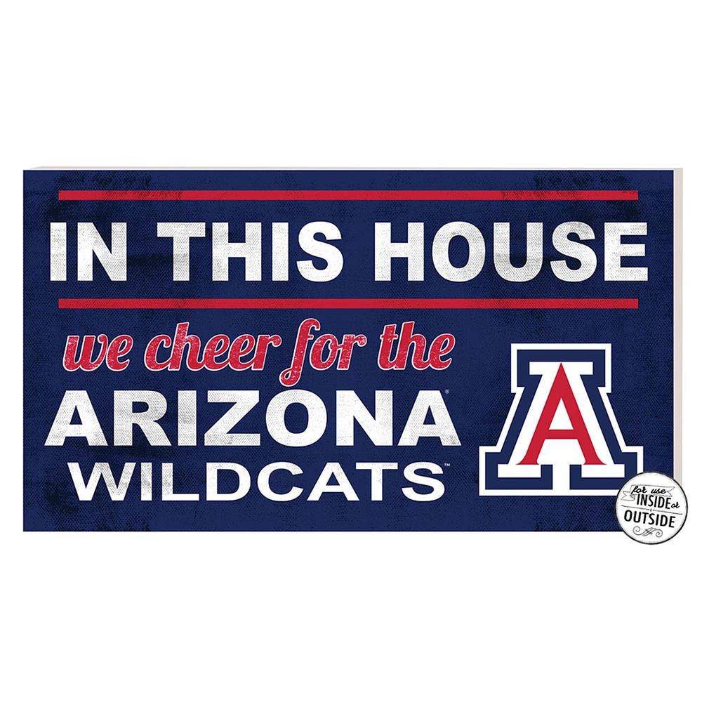 Arizona Wildcats 11'' x 20'' Indoor/Outdoor In This House Sign