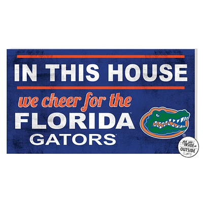 Florida Gators 11'' x 20'' Indoor/Outdoor In This House Sign