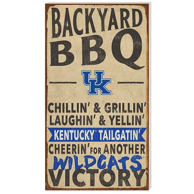 Kentucky Wildcats 11'' x 20'' Indoor/Outdoor BBQ Sign