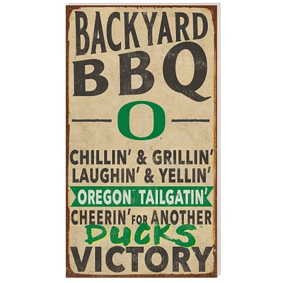 Oregon Ducks 11'' x 20'' Indoor/Outdoor BBQ Sign