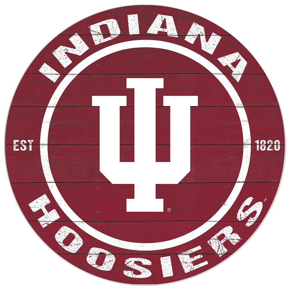 Indiana Hoosiers 20'' x 20'' Indoor/Outdoor Circle Sign
