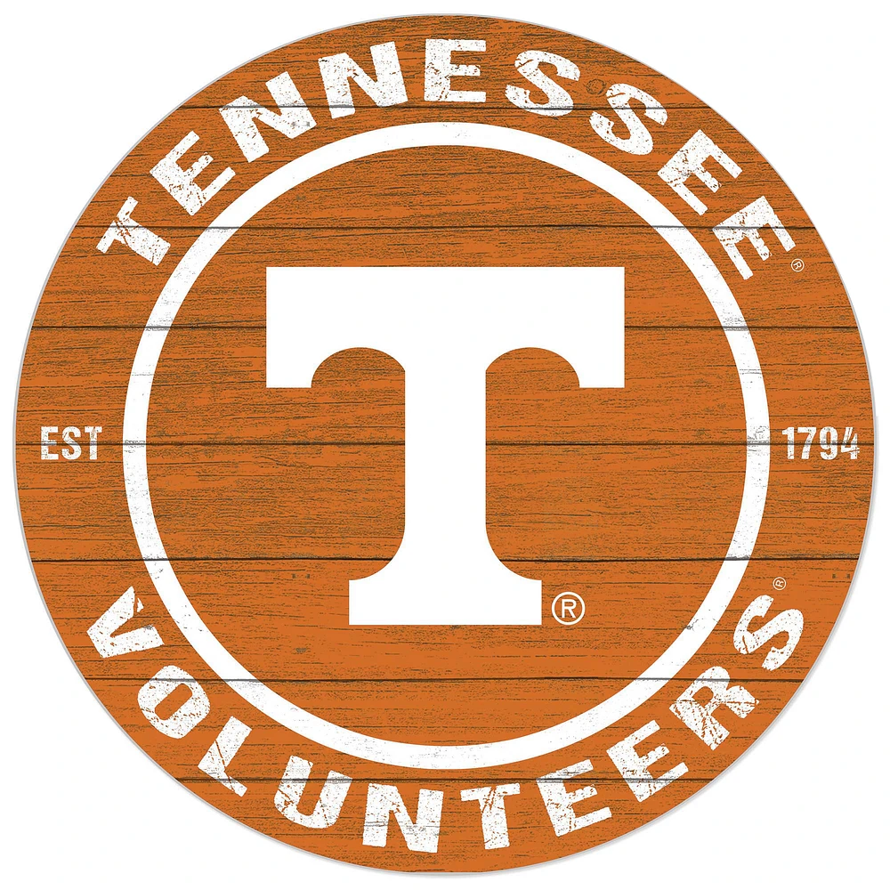 Tennessee Volunteers 20'' x 20'' Indoor/Outdoor Circle Sign