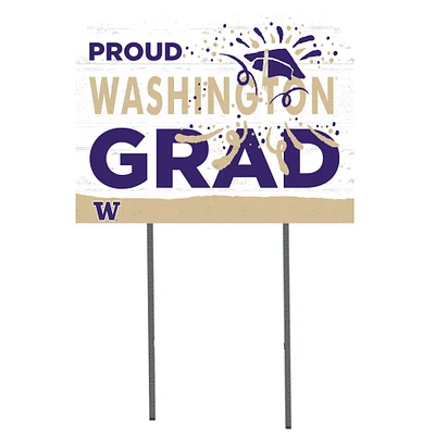 Washington Huskies 18'' x 24'' Proud Grad Yard Sign