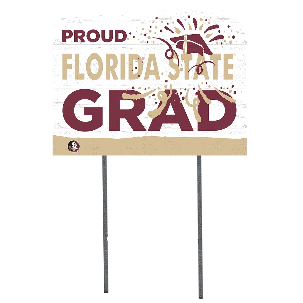 Florida State Seminoles 18'' x 24'' Proud Grad Yard Sign