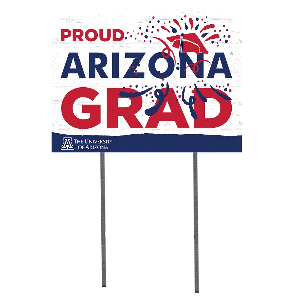Arizona Wildcats 18'' x 24'' Proud Grad Yard Sign