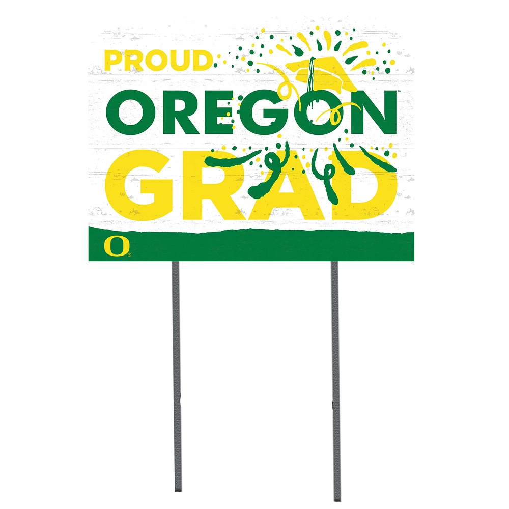 Oregon Ducks 18'' x 24'' Proud Grad Yard Sign