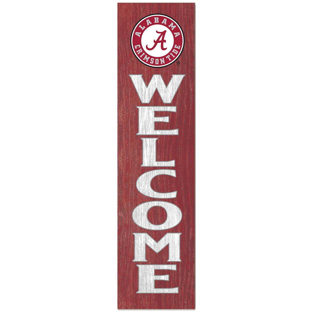 Alabama Crimson Tide 12'' x 48'' Welcome Outdoor Leaner