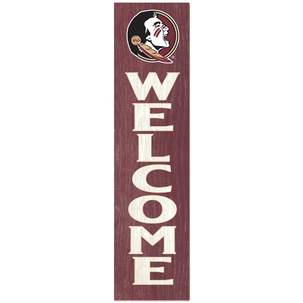 Florida State Seminoles 12'' x 48'' Welcome Outdoor Leaner