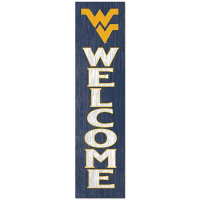 West Virginia Mountaineers 12'' x 48'' Welcome Outdoor Leaner