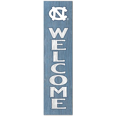 North Carolina Tar Heels 12'' x 48'' Welcome Outdoor Leaner