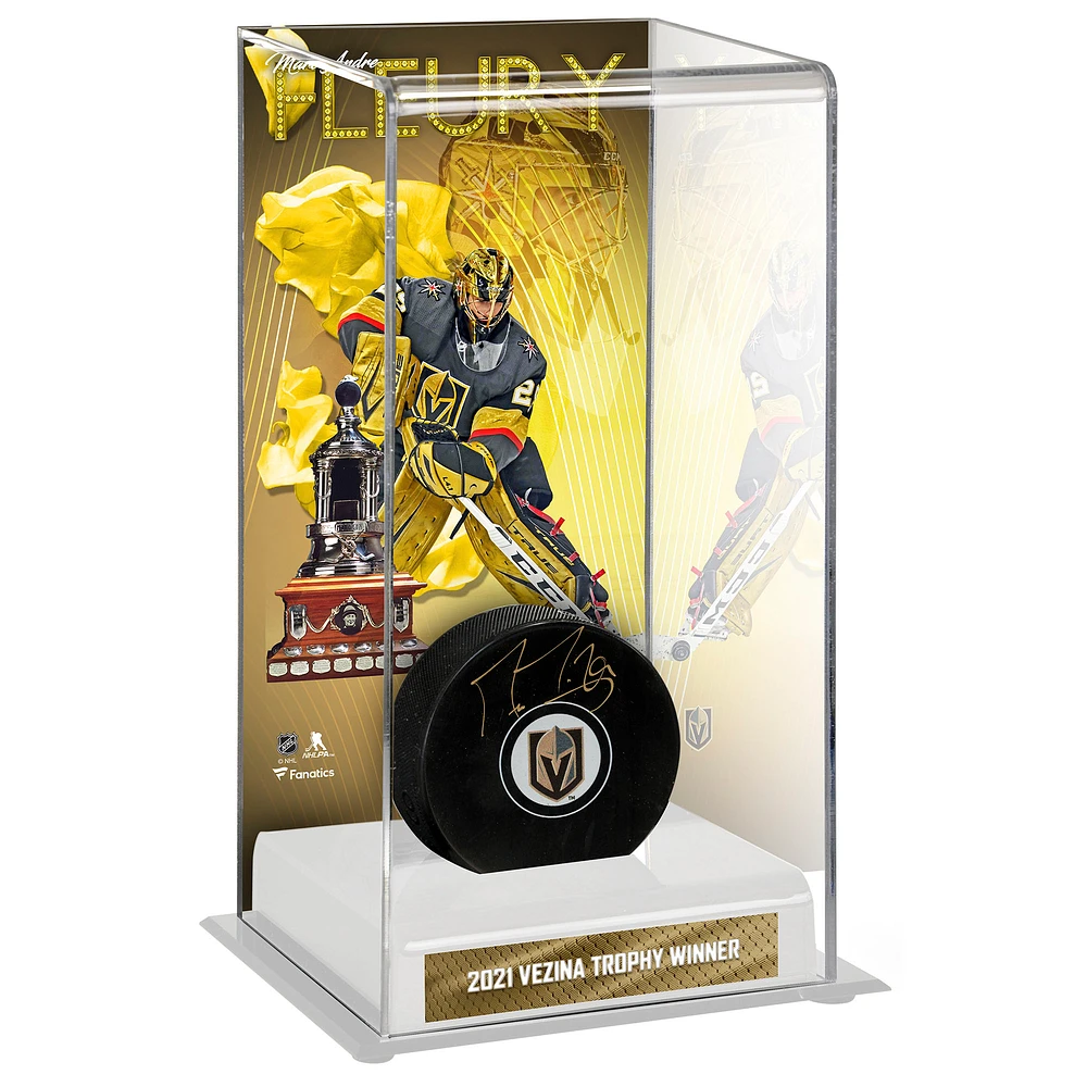 Marc-Andre Fleury Vegas Golden Knights Unsigned 2021 Vezina Trophy Winner Deluxe Tall Hockey Display Case