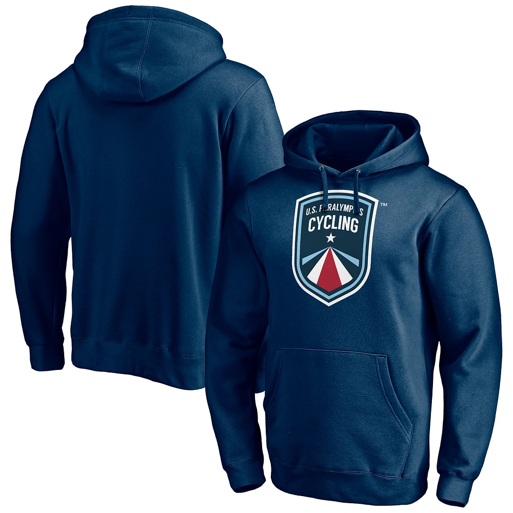 Men's Navy USA Cycling U.S. Paralympics Core Primary Logo Pullover Hoodie