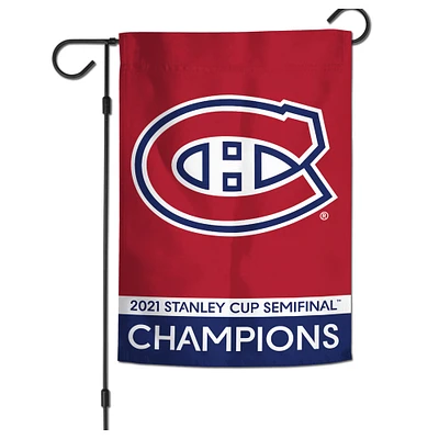 WinCraft Montreal Canadiens 2021 Stanley Cup Semifinal Champions 12'' x 18'' Double-Sided Garden Flag