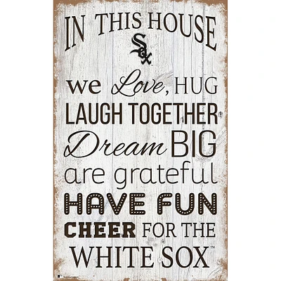 Chicago White Sox 11'' x 19'' Team In This House Sign