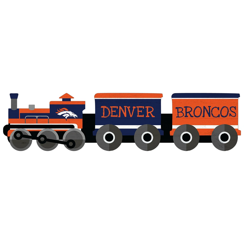 Denver Broncos 6'' x 24'' Train Cutout Sign