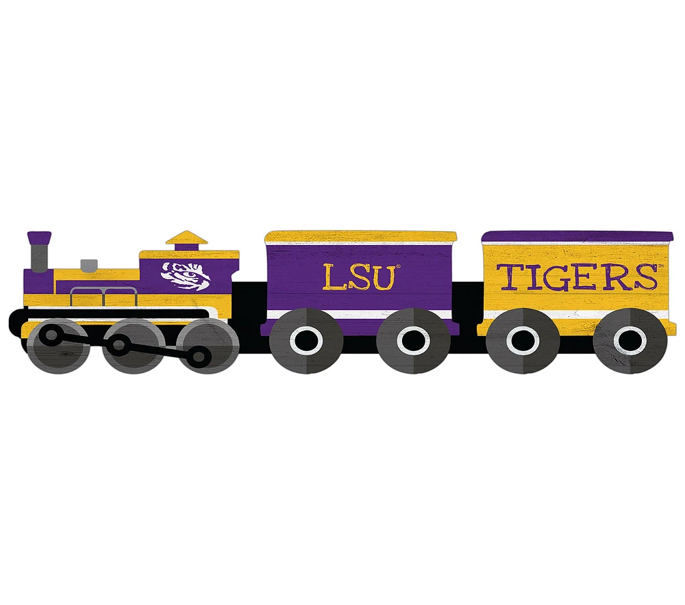 LSU Tigers 6'' x 24'' Train Cutout Sign