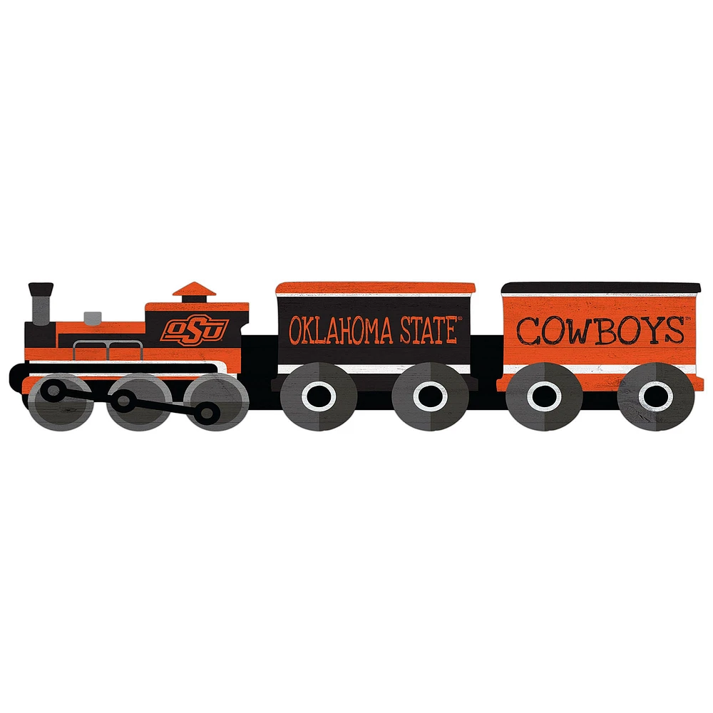 Oklahoma State Cowboys 6'' x 24'' Train Cutout Sign