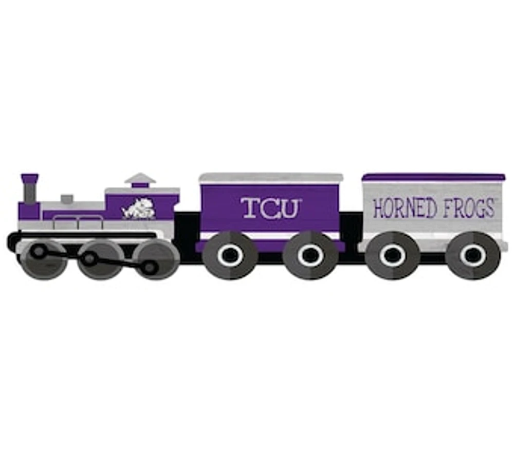 TCU Horned Frogs 6'' x 24'' Train Cutout Sign