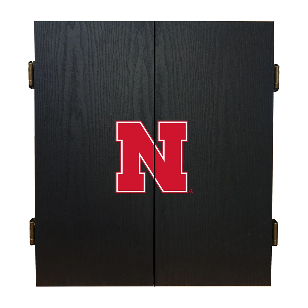 Imperial Nebraska Huskers Fans Choice Dartboard Cabinet