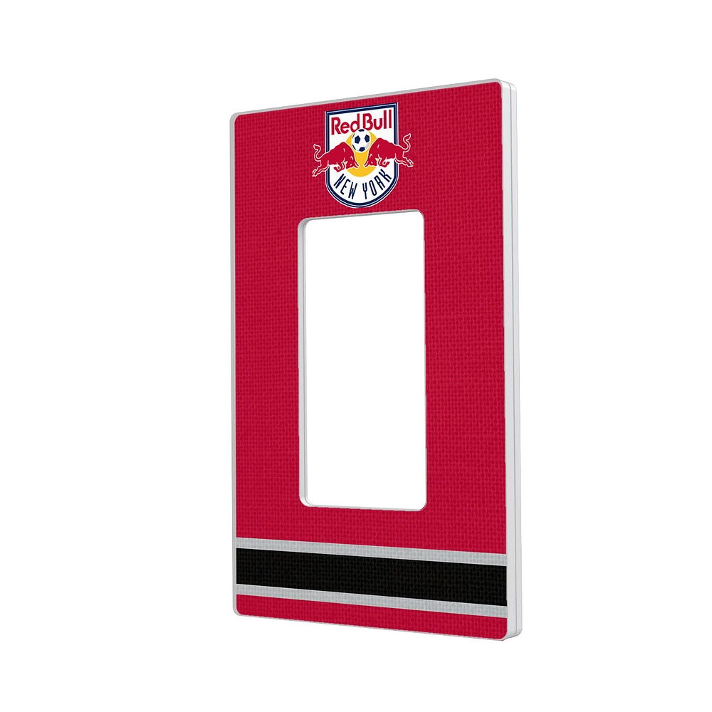 New York Red Bulls Stripe Design Single Rocker Lightswitch Plate