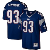 Men's Mitchell & Ness Richard Seymour Navy New England Patriots Legacy Replica Jersey