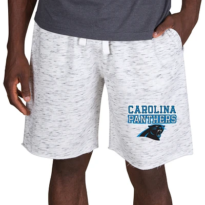 Men's Concepts Sport White/Charcoal Carolina Panthers Alley Fleece Shorts