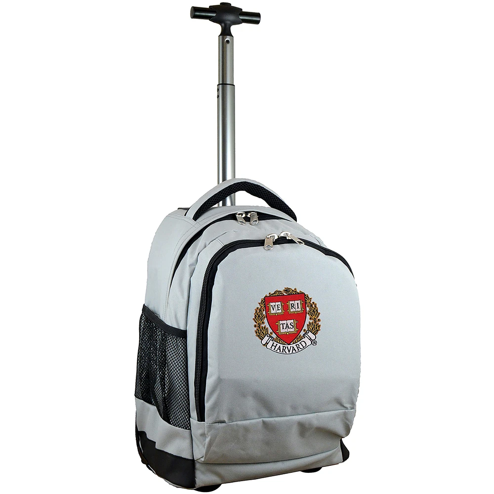 MOJO Harvard Crimson 19'' Premium Logo Wheeled Backpack