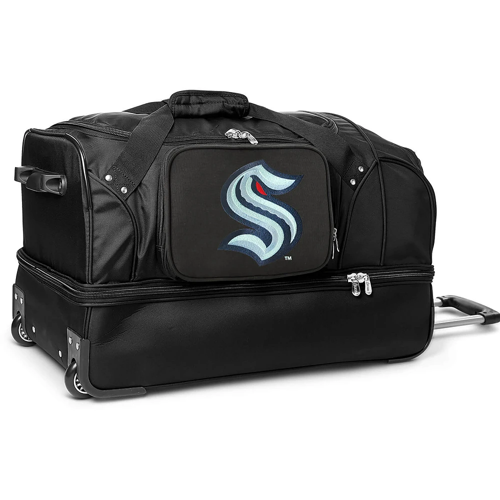 MOJO Black Seattle Kraken 27'' Drop Bottom Wheeled Duffle Bag