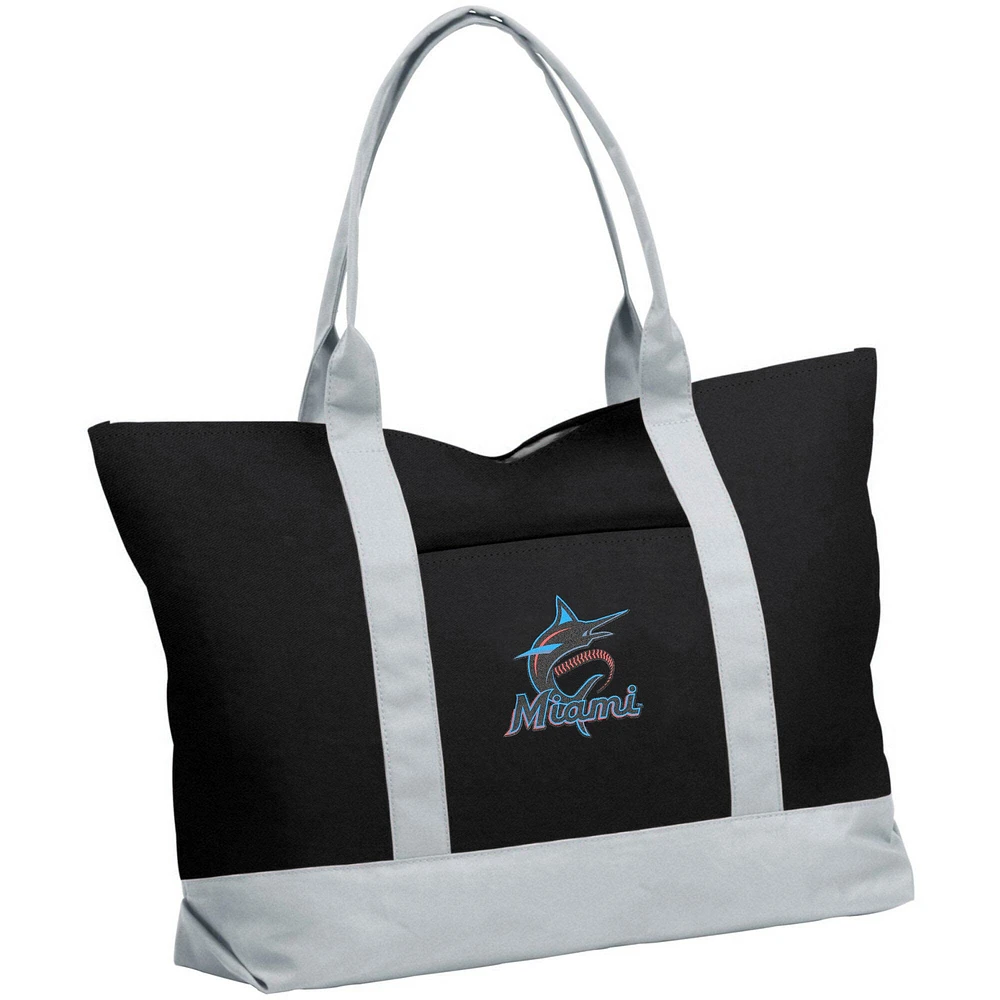 Black Miami Marlins Cooler Tote