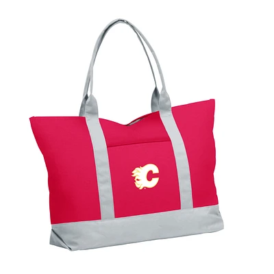 Red Calgary Flames Cooler Tote