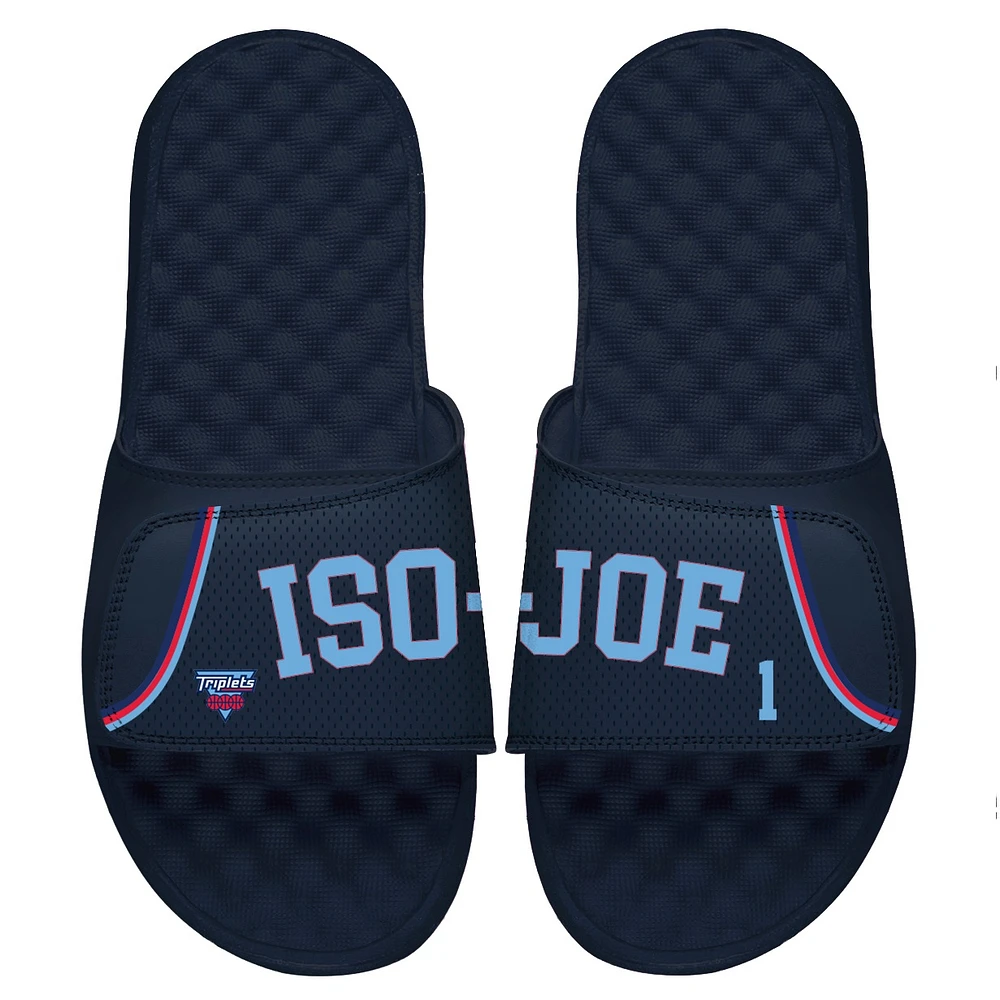 Youth ISlide Iso Joe Triplets Navy Statement Jersey Split Side Sandals