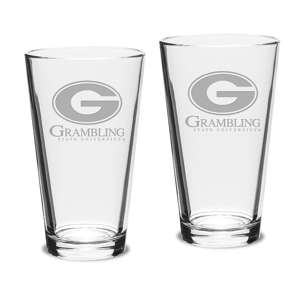 Grambling Tigers 2-Piece 16oz. Classic Pub Glass Set