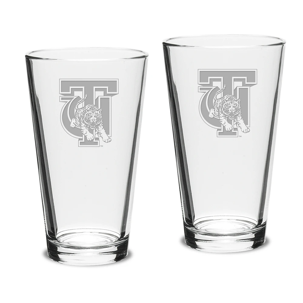 Tuskegee Golden Tigers 2-Piece 16oz. Classic Pub Glass Set
