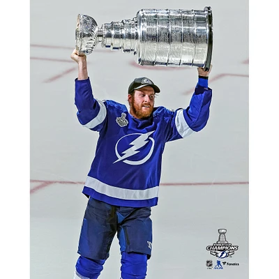 Blake Coleman Tampa Bay Lightning Unsigned 2021 Stanley Cup Champions Raising Photograph