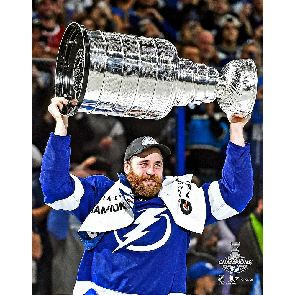 Victor Hedman Tampa Bay Lightning Unsigned 2021 Stanley Cup Champions Raising Photograph