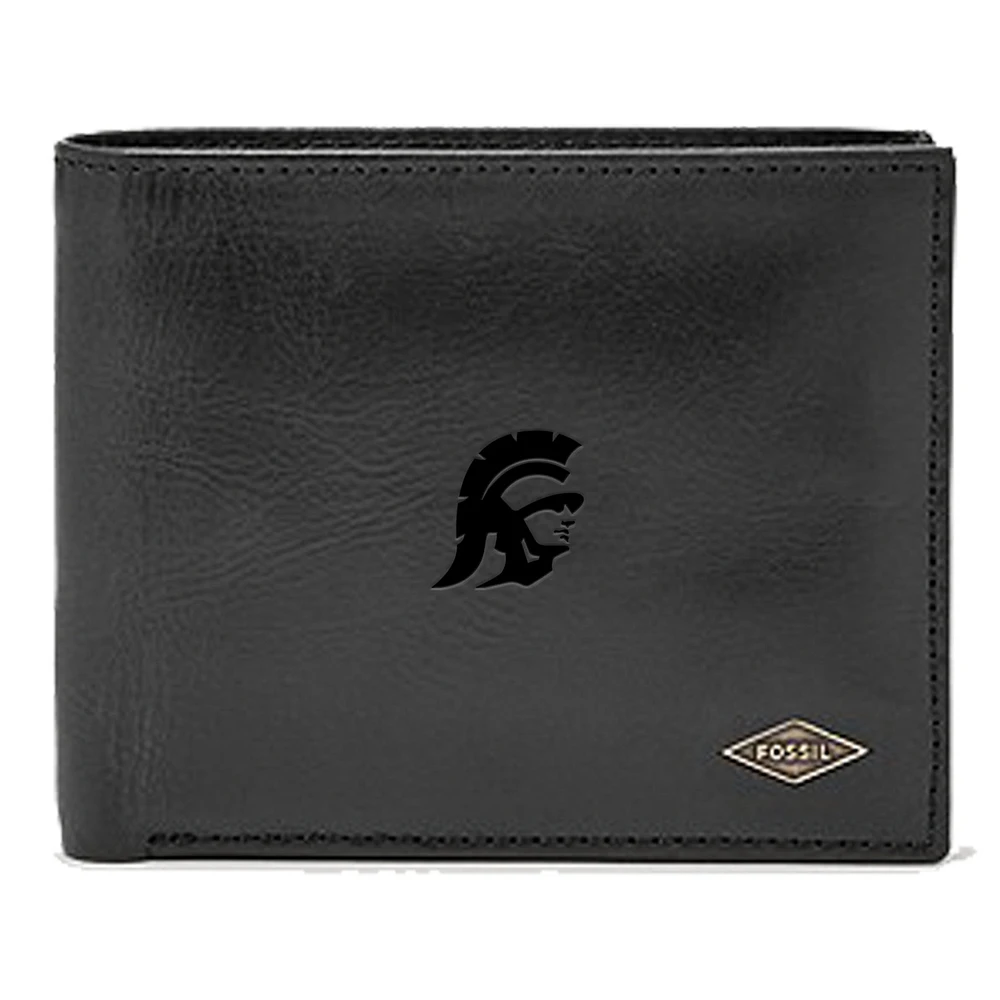 Men's Fossil USC Trojans Leather Ryan RFID Passcase Wallet