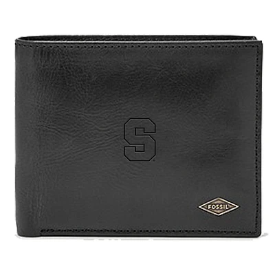 Men's Fossil Syracuse Orange Leather Ryan RFID Passcase Wallet