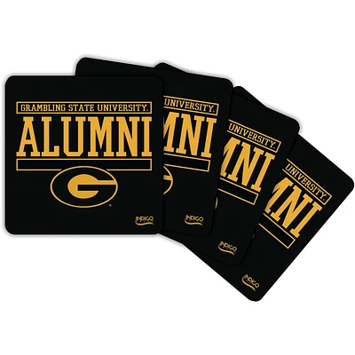 Grambling Tigers Alumni 4-Pack Neoprene Coaster Set