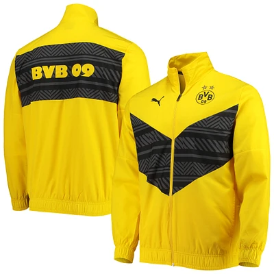 Men's Puma Yellow Borussia Dortmund 2022/23 Pre-Match Full-Zip Jacket