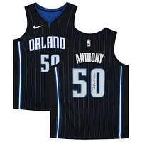 Autographed Nike Cole Anthony Black Orlando Magic 2020-21 Association Swingman Jersey