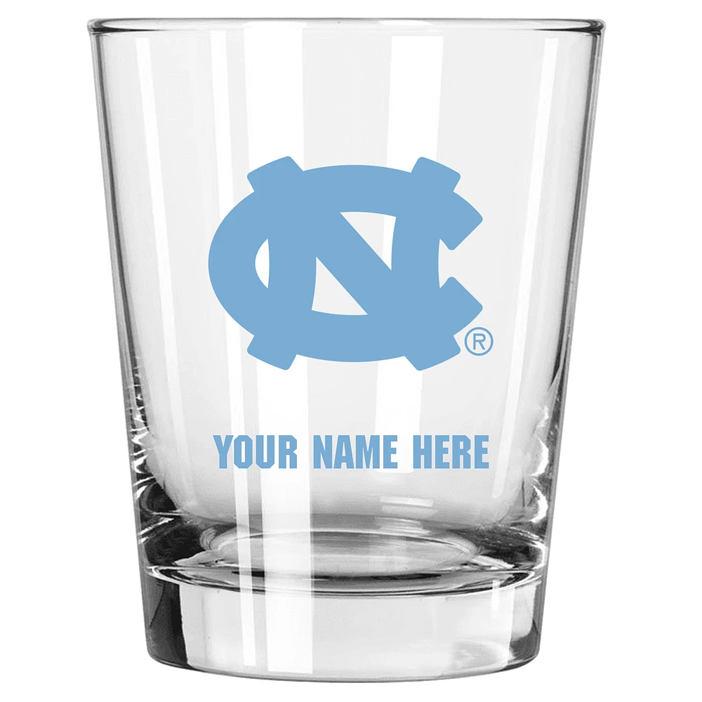 North Carolina Tar Heels 15oz. Personalized Double Old Fashioned Glass