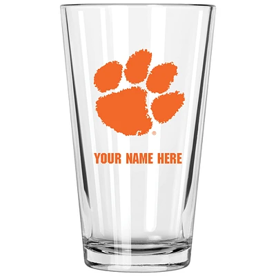 Clemson Tigers 16oz. Personalized Pint Glass