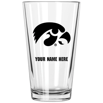 Iowa Hawkeyes 16oz. Personalized Pint Glass
